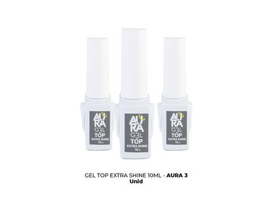 AURA GEL TOP MATTE VELVET 10ML 3 UNID - 2