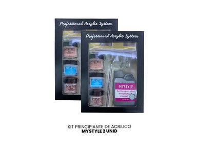 MYSTYLE KIT PRINCIPIANTE DE ACRILICO 2 UNID - 2