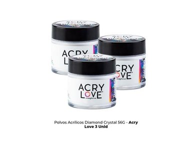 POLVOS ACRÍLICOS DIAMOND CRYSTAL ACRYLOVE 56G 3UNI - 2