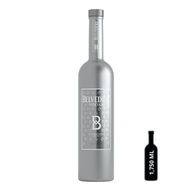 VODKA BELVEDERE CHROME BOTELLA 1750ML - 1