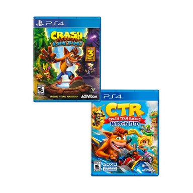 CRASH TEAM RACING + CRASH BANDICOOT N SANE TRILOGY PS4 - 1
