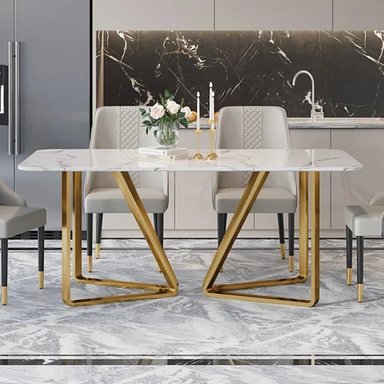 MESA CENTRAL DECCO ORO 78X90CM PARA 6 SILLAS KARLSEN - 3