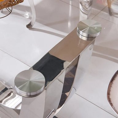 MESA CENTRAL DECCO PLATA 160X100CM PARA 6 SILLAS JOHNSEN - 2