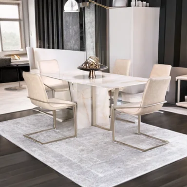 COMEDOR CENTRAL DECCO BRILLANTE 4 SILLAS BEIGE MARSELLA - 4