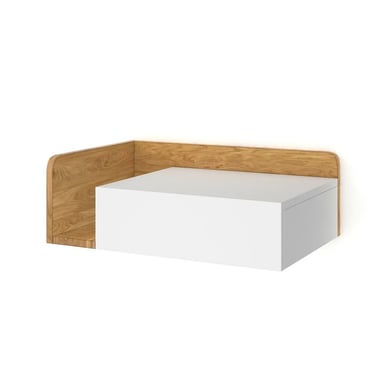 VELADOR CENTRAL DECCO 1 CAJÓN KIMI MODERNO BLANCO - 2