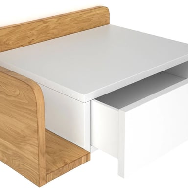 VELADOR CENTRAL DECCO 1 CAJÓN KIMI MODERNO BLANCO - 3