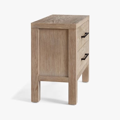VELADOR CENTRAL DECCO 2 CAJONES MARK NATURAL CREMA - 2