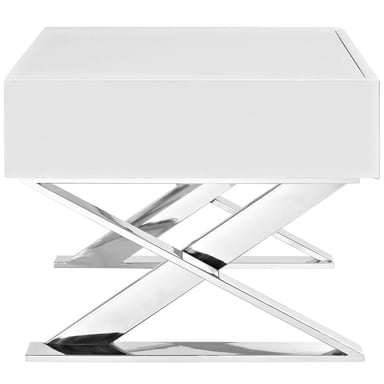 VELADOR CENTRAL DECCO 1 CAJÓN SEAMUS MODERNO BLANCO - 2