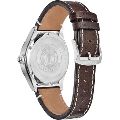 CITIZEN BM6838-09X RELOJ ECO-DRIVE GARRISON PARA HOMBRE CON CORREA DE CUERO | CORREA MARRÓN/VERDE - 3