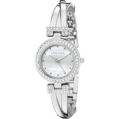 ANNE KLEIN AK/1868GBST RELOJ PARA MUJER CON CRISTALES Y SET DE PULSERAS | PLATEADO - 4