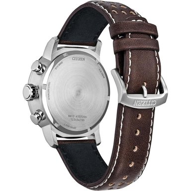 CITIZEN CA0851-05X RELOJ CRONÓGRAFO ECO-DRIVE CON BISEL | MARRÓN/VERDE - 3