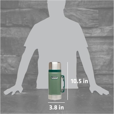 STANLEY CLASSIC LEGENDARY VACUUM INSULATED 24 OZ | HAMMERTONE GREEN - 6