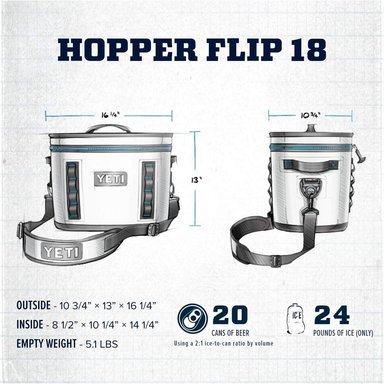 YETI HOPPER FLIP 18 COOLER PORTÁTIL | GRIS - 3