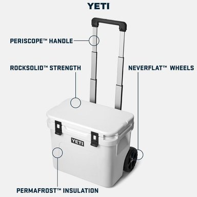 YETI ROADIE 32 COOLER CON RUEDAS Y MANGO RETRÁCTIL | GRIS - 2