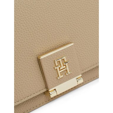 TOMMY HILFIGER | BOLSO DE HOMBRO DE CUERO CON CORREA CROSSBODY REMOVIBLE - 3