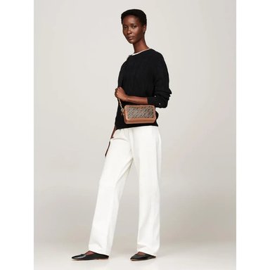 TOMMY HILFIGER | BOLSO DE CUERO CON MONOGRAMA CROSSBODY - 4