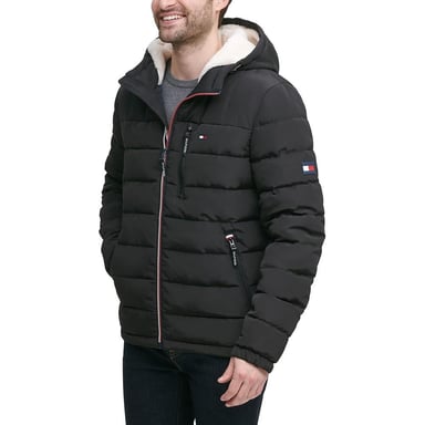 CASACA TOMMY HILFIGER ACOLCHADA RESISTENTE AL AGUA CON CAPUCHA PARA HOMBRE - 2