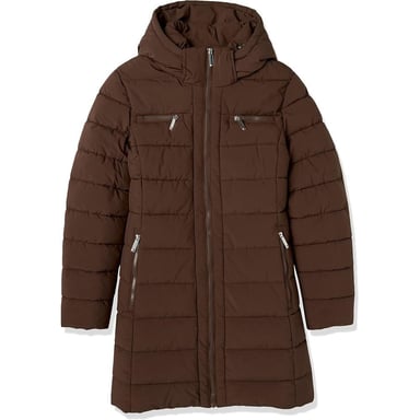CASACA TOMMY HILFIGER LARGA CON CAPUCHA PARA MUJER - 1