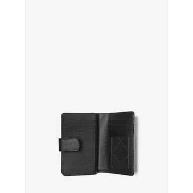 MICHAEL KORS CARTERA MEDIANA DE PIEL DE GRANO CRUZADO | NEGRO - 2