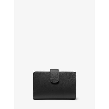MICHAEL KORS CARTERA MEDIANA DE PIEL DE GRANO CRUZADO | NEGRO - 3