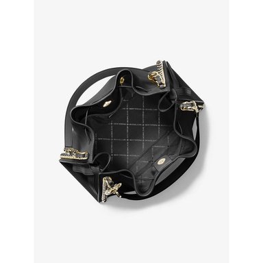 MICHAEL KORS BOLSO DE HOMBRO GRANDE CON CADENA MINA | NEGRO - 2