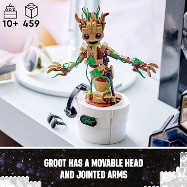 LEGO MARVEL GROOT BAILARÍN, SET DE GUARDIANES DE LA GALAXIA, JUGUETE INTERACTIVO - 4