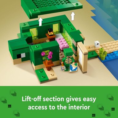 LEGO MINECRAFT CASA DE LA PLAYA TORTUGA CON FIGURAS Y ACCESORIOS DEL JUEGO - 5
