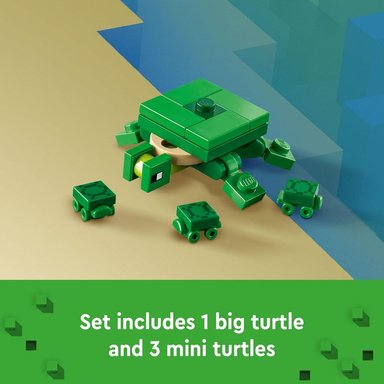 LEGO MINECRAFT CASA DE LA PLAYA TORTUGA CON FIGURAS Y ACCESORIOS DEL JUEGO - 6