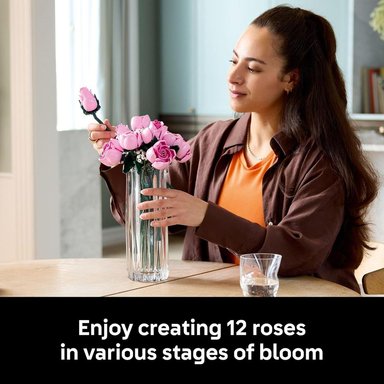 LEGO BOTANICALS RAMO DE ROSAS, BLOQUES DE CONSTRUCCIÓN PARA ADULTOS - 3