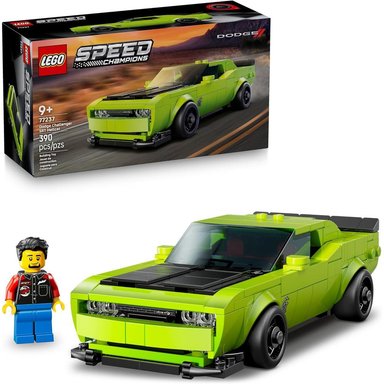 LEGO SPEED CHAMPIONS DODGE CHALLENGER SRT HELLCAT, COCHE DE JUGUETE Y CONSTRUCCIÓN - 1
