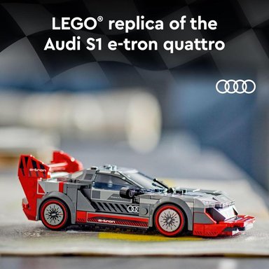 LEGO SPEED CHAMPIONS AUDI S1 E-TRON QUATTRO CON MINIFIGURA Y DETALLES DE DISEÑO - 2