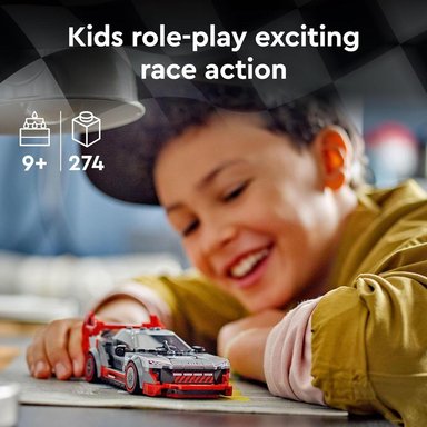 LEGO SPEED CHAMPIONS AUDI S1 E-TRON QUATTRO CON MINIFIGURA Y DETALLES DE DISEÑO - 3