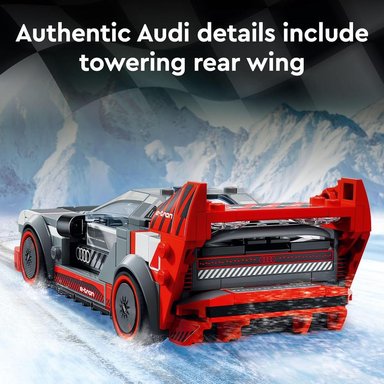 LEGO SPEED CHAMPIONS AUDI S1 E-TRON QUATTRO CON MINIFIGURA Y DETALLES DE DISEÑO - 4