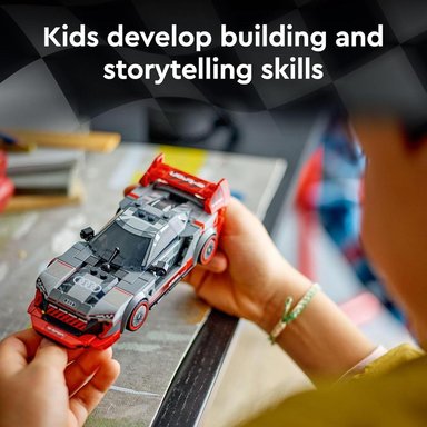 LEGO SPEED CHAMPIONS AUDI S1 E-TRON QUATTRO CON MINIFIGURA Y DETALLES DE DISEÑO - 5