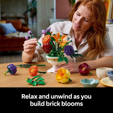 LEGO BOTANICALS FLORES ARTIFICIALES, DECORACIÓN DE MESA PARA ADULTOS - 3