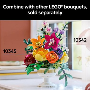 LEGO BOTANICALS FLORES ARTIFICIALES, DECORACIÓN DE MESA PARA ADULTOS - 6
