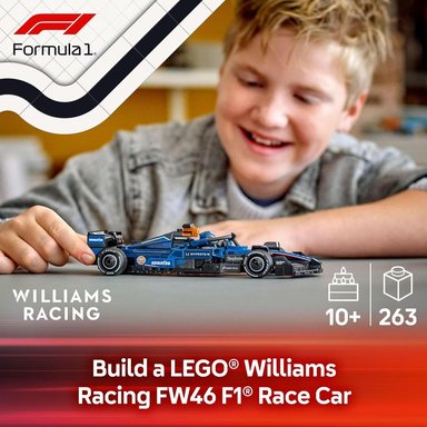LEGO SPEED CHAMPIONS WILLIAMS RACING FW46, COCHE DE JUGUETE PARA NIÑOS - 2