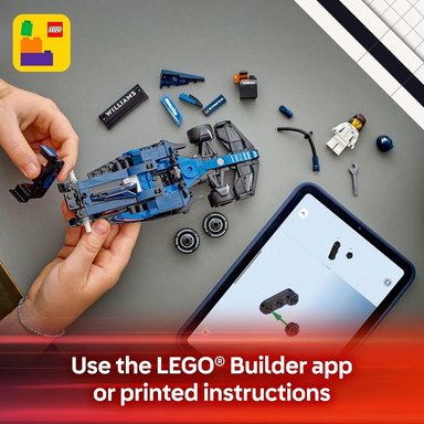 LEGO SPEED CHAMPIONS WILLIAMS RACING FW46, COCHE DE JUGUETE PARA NIÑOS - 6