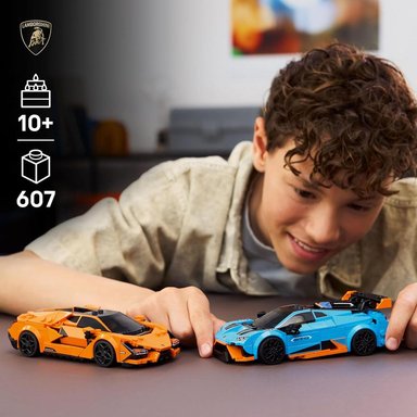 LEGO SPEED CHAMPIONS LAMBORGHINI REVUELTO Y HURACÁN STO, COCHE DE JUGUETE - 2
