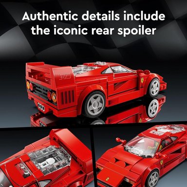 LEGO SPEED CHAMPIONS FERRARI F40, SET DE CONSTRUCCIÓN DE COCHE COLECCIONABLE - 4
