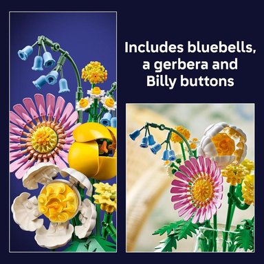 LEGO BOTANICALS PETITE SUNNY BOUQUET, SET DE FLORES DIY Y DECORACIÓN - 4