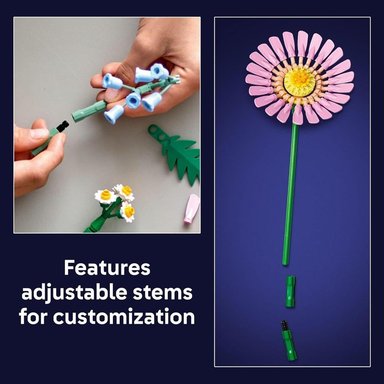 LEGO BOTANICALS PETITE SUNNY BOUQUET, SET DE FLORES DIY Y DECORACIÓN - 5