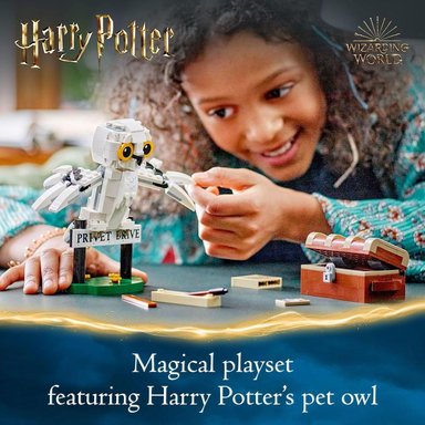 LEGO HARRY POTTER HEDWIG EN 4 PRIVET DRIVE, FIGURA DE BÚHO PARA NIÑOS - 2