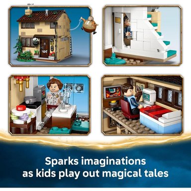 LEGO HARRY POTTER PRIVET DRIVE, CONSTRUCCIÓN Y RINCÓN DE LECTURA CON MINIFIGURA - 4