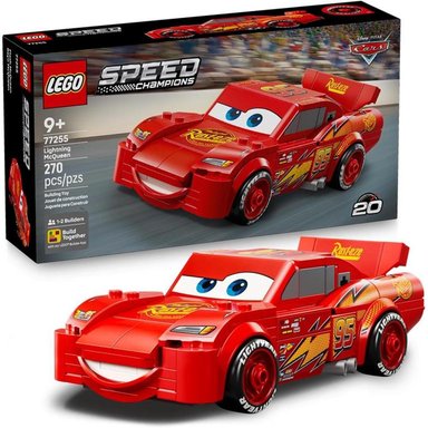 LEGO SPEED CHAMPIONS RAYO MCQUEEN, COCHE DE CARRERAS Y BLOQUES DE CONSTRUCCIÓN - 1