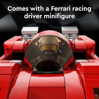 LEGO SPEED CHAMPIONS FERRARI 512 M COCHE DEPORTIVO COLECCIONABLE CON PILOTO - 5
