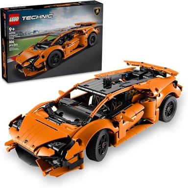 LEGO TECHNIC LAMBORGHINI HURACÁN NARANJA CON MOTOR V10 Y DIRECCIÓN - 1