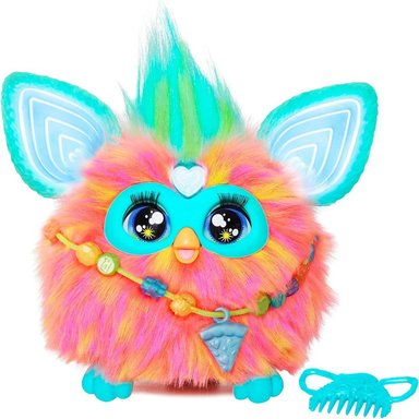 FURBY INTERACTIVO CON 15 ACCESORIOS | CORAL - 1