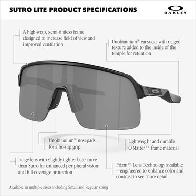 OAKLEY OO9463 SUTRO LITE GAFAS DE SOL PARA HOMBRE | MATTE SAND / PRIZM ROAD BLACK - 4