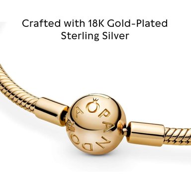 PANDORA MOMENTS PULSERA CADENA SERPIENTE 19 CM | ORO - 4